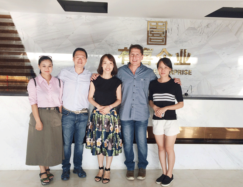 Visite de client Brésil Youxi Cosmetics(Guangzhou)